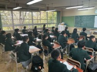 １年生の学活の様子