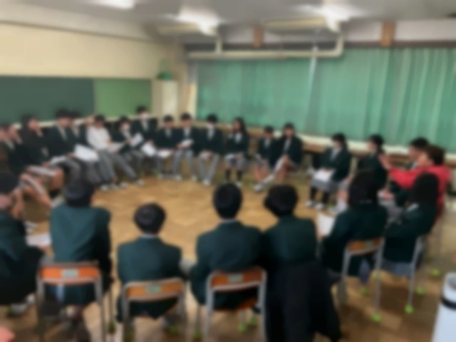 ２年生の学活の様子