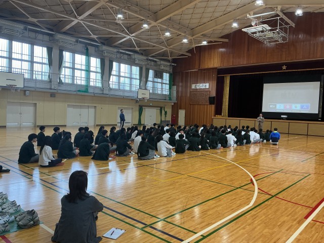 ３年生の学活の様子