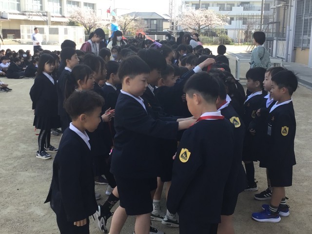 メダルのプレゼント