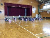 集団下校　待機中